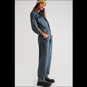 Free People Sammie Denim Coverall